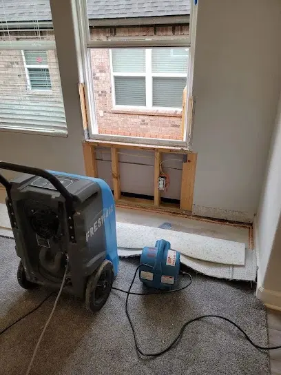 Slab leak dried under a Skyview Estates floor