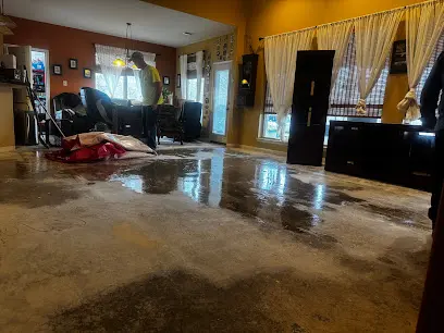 A South Texas home in Converse, TX with drying equipment during a water damage job